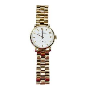 Marc by Marc Jacobs Baker Watch 36mm Women Gold Tone Case #MBM3243 Working